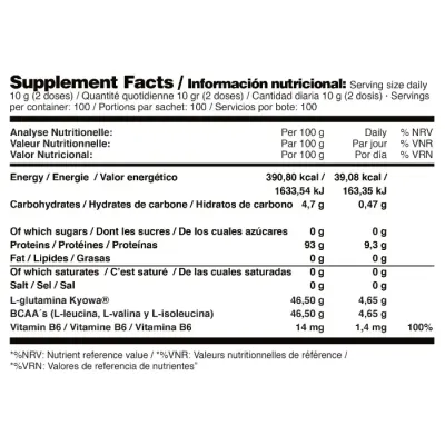 BCAA + Glutamina Powder - 1 kg