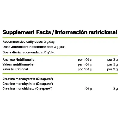 Creatine 100% Creapure - 400 gr