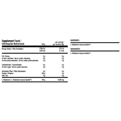 L-Glutamine Powder - 450 gr