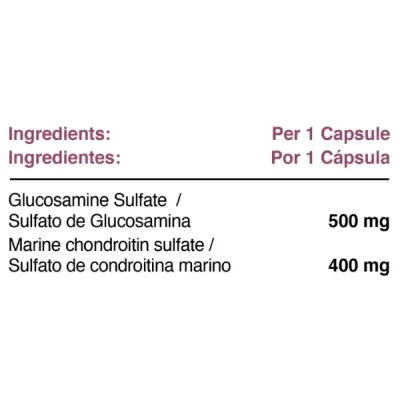 Glucosamina + Condroitina - 60 caps